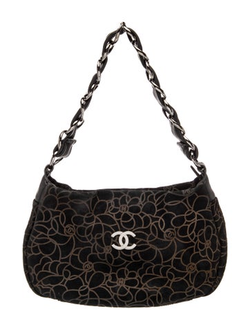 Suede CC Camellia Hobo