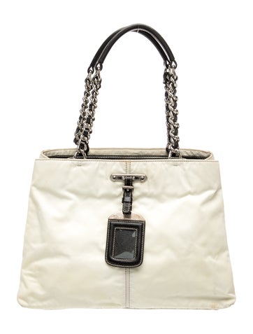 Tessuto Nylon Top Handle Bag