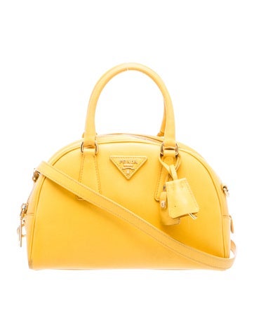 Saffiano Leather Top Handle Bag