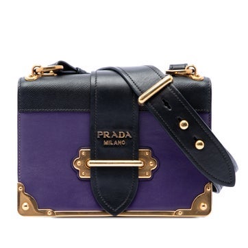 Saffiano Leather Trimmed City Calfskin Cahier Crossbody