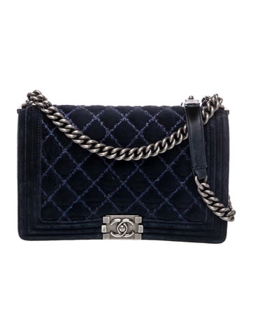 Medium Velvet Boy Bag