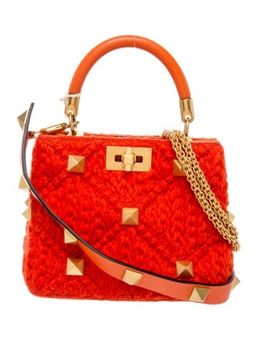 Rockstud Top Handle Bag Small