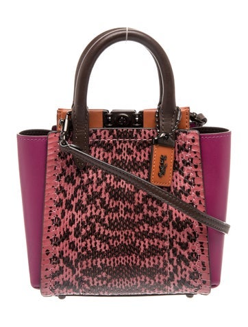 Snakeskin Top Handle Bag w/ Tags