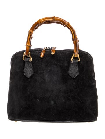 Bamboo Top Handle Bag Vintage