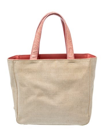 Enameled Metal Triangle Top Handle Bag