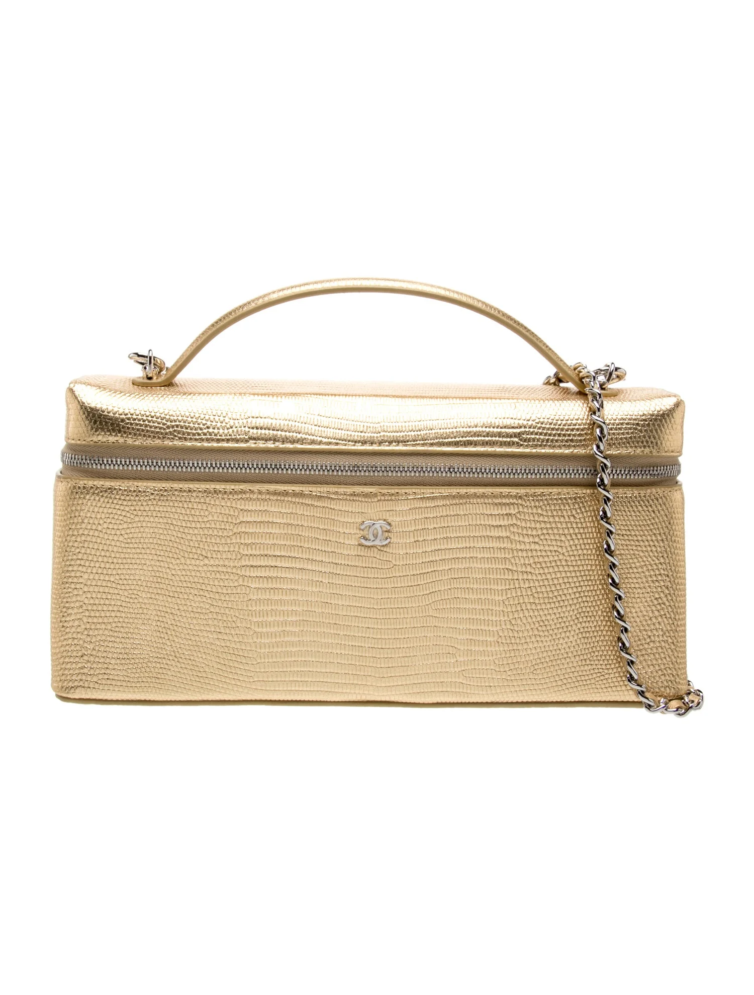 2026 Large Lizard Embossed Slim Vanity Case