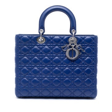 Large Lambskin Cannage Lady Dior