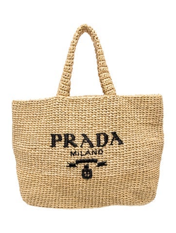 Enameled Metal Triangle Raffia Logo