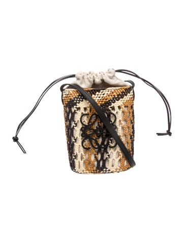 Raffia Paula's Ibiza Square Pocket bag 2023