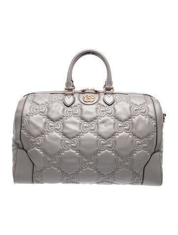 Leather Boston GG Matelassé