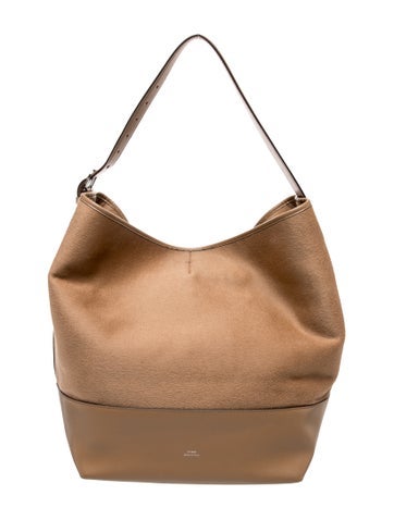 Ponyhair Belted Doublé Tote Bag Large