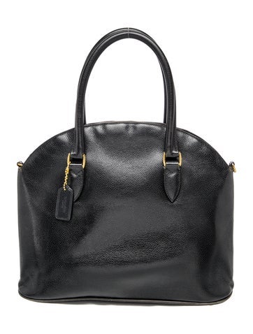 Leather Top Handle Bag
