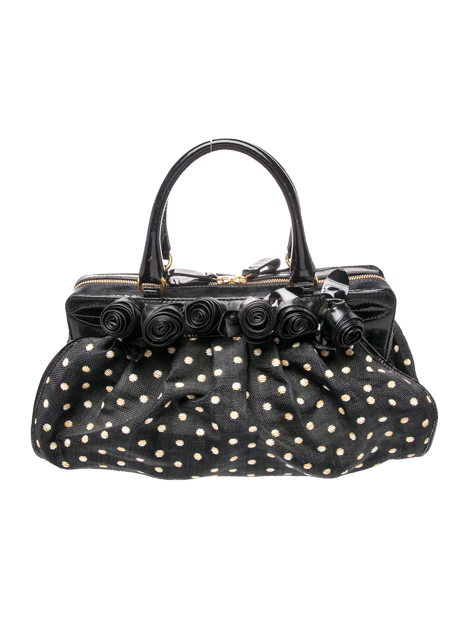 Valentino Canvas Top Handle Bag