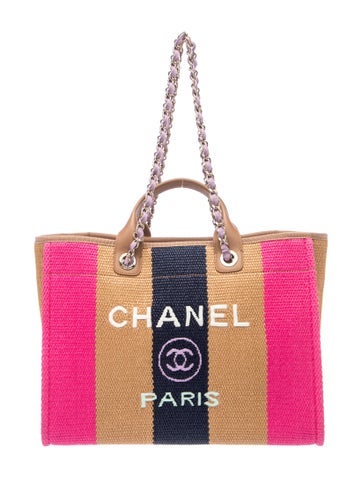 Medium Raffia Deauville Shopping Tote