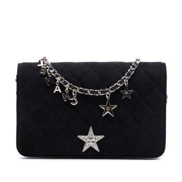 Quilted Suede Cocostellar Wallet on Chain
