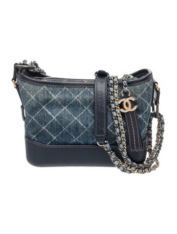 Small Denim Gabrielle Hobo