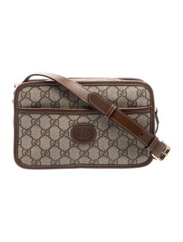 GG Supreme GG Supreme Interlocking G Crossbody Bag