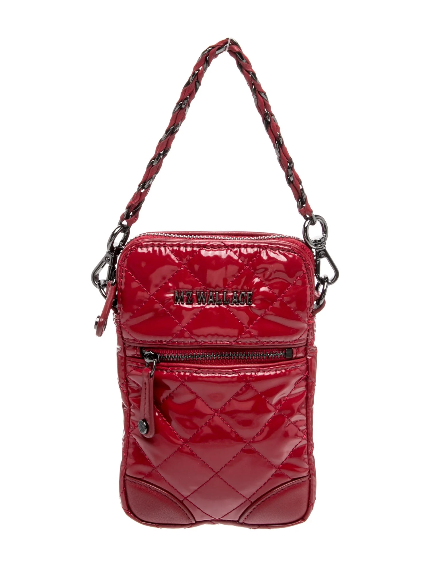 MZ Wallace Patent Leather Top Handle Bag