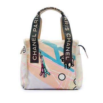 Canvas Eiffel Tower Handbag
