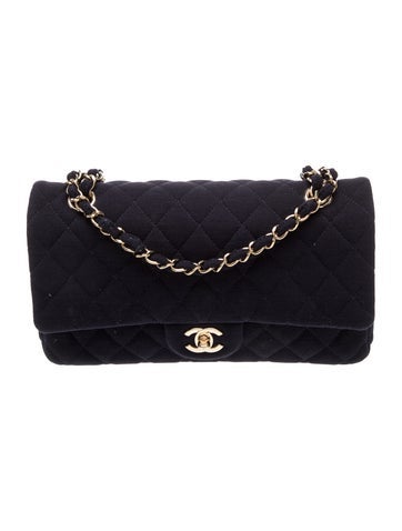 Classic Medium Jersey Double Flap Bag