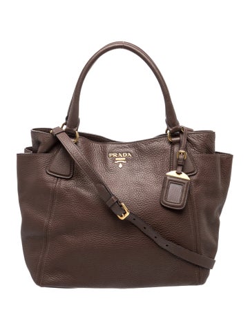 Vitello Daino Leather Top Handle Bag