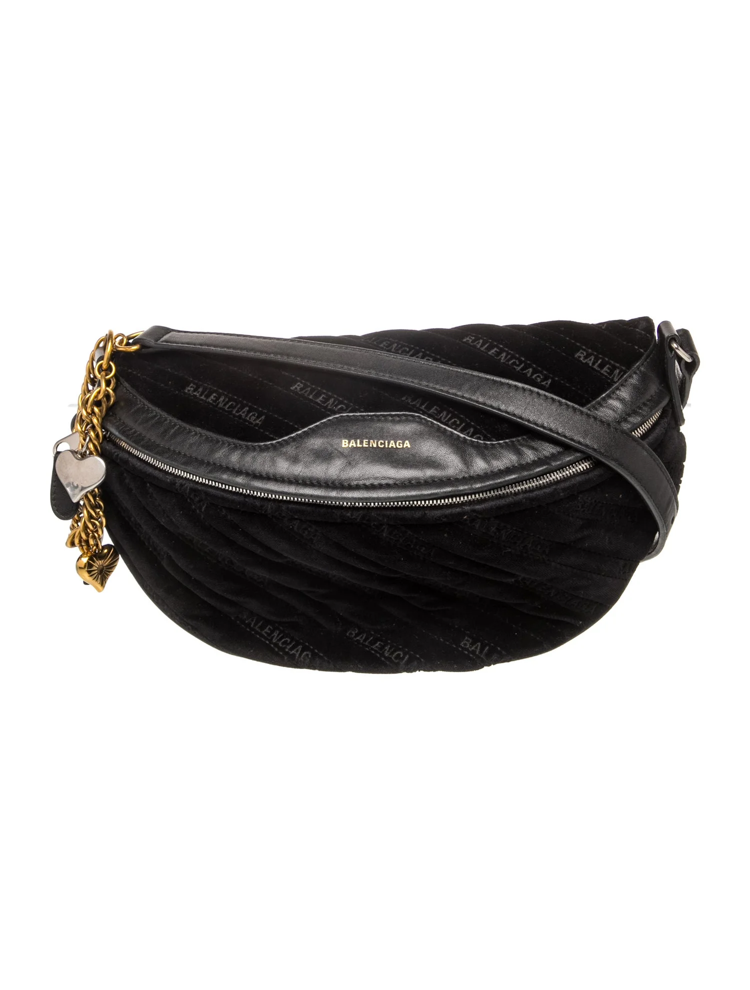 Balenciaga Velvet Shoulder Bag