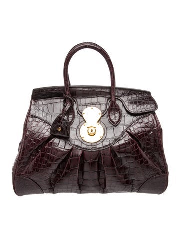 Alligator Top Handle Bag