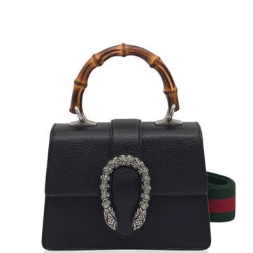 Canvas Mini Dioysus Bamboo Top Handle Bag