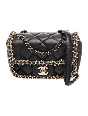Mini CC Pearl Flap Bag
