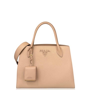 Saffiano Lux Leather Monochrome Bag