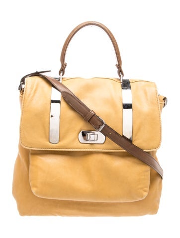 Leather Top Handle Bag