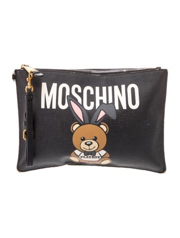 Leather Teddy Clutch Medium