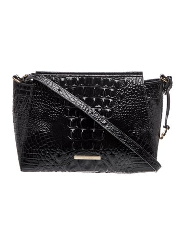 Brahmin Embossed Leather Crossbody Bag
