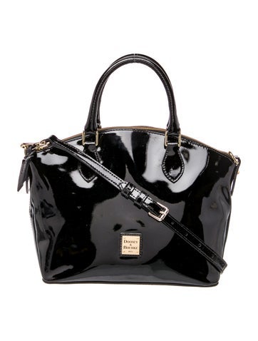 Patent Leather Top Handle Bag