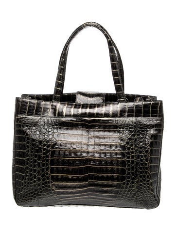 Crocodile Top Handle Bag