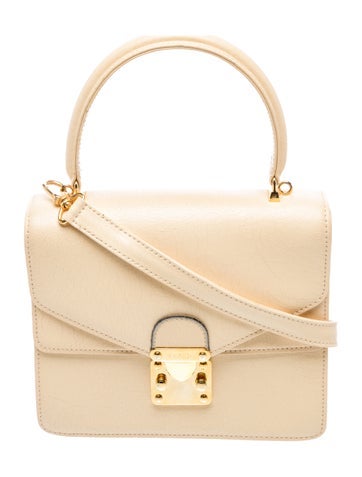 Leather Top Handle Bag