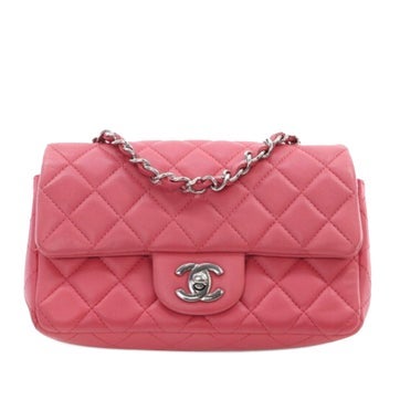 Leather Rectangular Classic Single Flap Bag Mini
