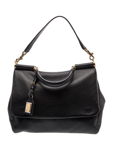 Leather Top Handle Bag