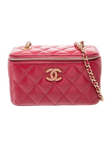 2024 Small Quilted Vanity Case w/ Chain