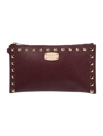 Saffiano Leather Clutch