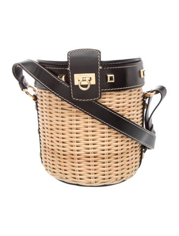 Rattan Bucket Bag