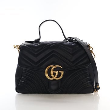 Calfskin Marmont Top Handle Bag Small