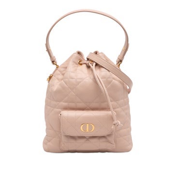 Small Lambskin Macrocannage Caro Bucket Bag