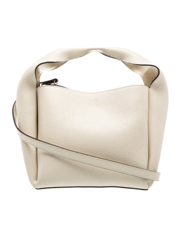 Leather leather bucket bag Medium