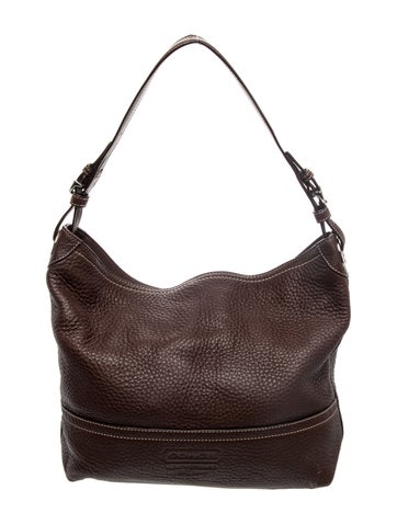 Leather 5715 Pebbled Leather Hobo Bag