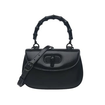 Leather Top Handle Bag Small