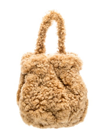 Shearling Top Handle Bag