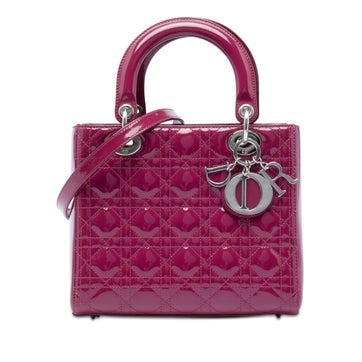 Medium Patent Cannage Lady Dior