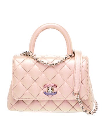 Iridescent Extra Mini Coco Handle Bag