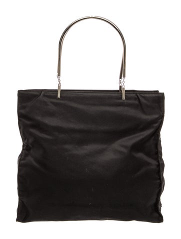 Tessuto Nylon Top Handle Bag
